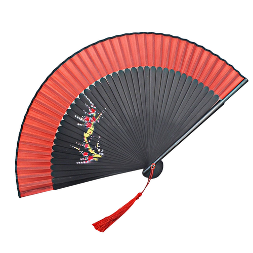 扇子中国风舞蹈扇折扇网红流苏便携古风汉服跳舞表演礼品小竹扇夏 - 图3
