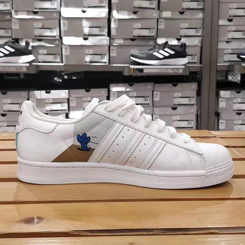 adidas阿迪达斯三叶草SUPERSTAR男子经典贝壳头板鞋GX2179原949-图0