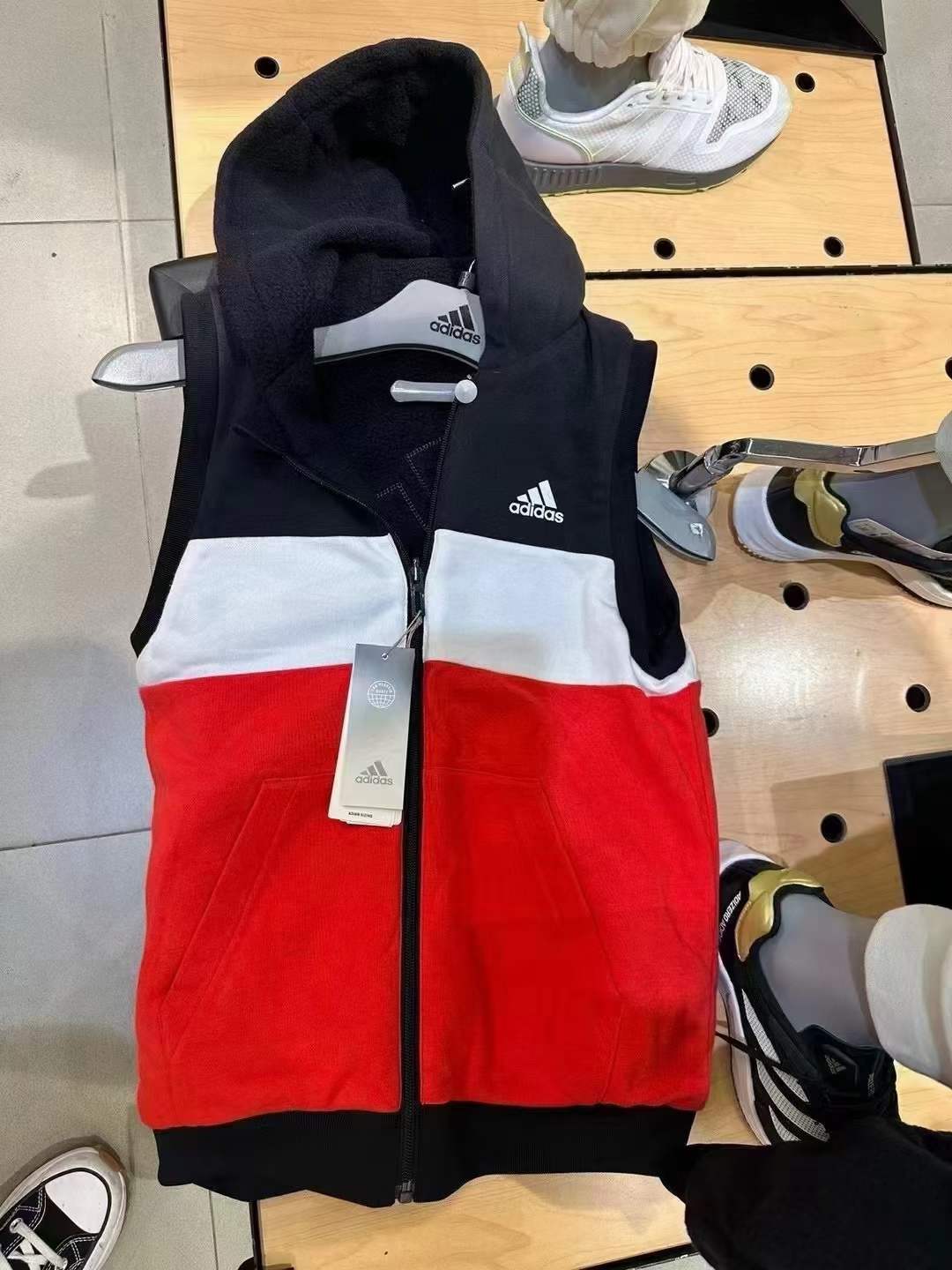 Adidas/阿迪达斯正品冬季儿童运动双面穿棉马甲HY0558 - 图2