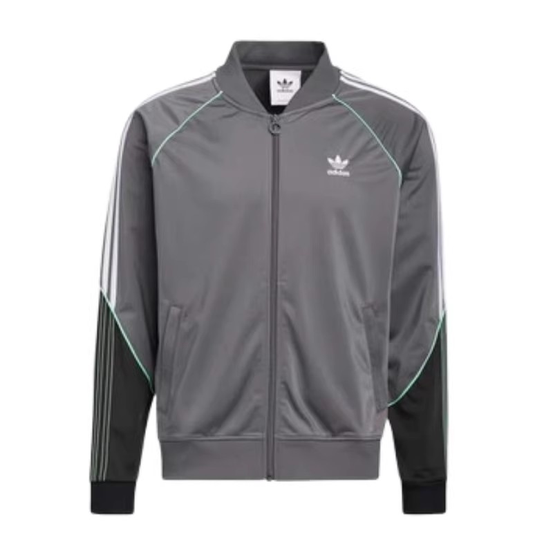 正品Adidas/阿迪达斯三叶草男子立领休闲运动服夹克外套 HI3002 - 图3