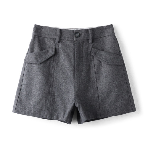 【祖系列】商场品牌女折扣2025年冬专柜579元羊毛时尚气质毛呢裤 - 图1