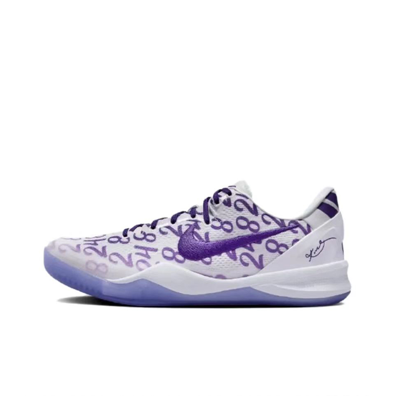 上尚体育 Nike Kobe 8 Proto科比8白紫低帮篮球鞋 FQ3549-100-图3