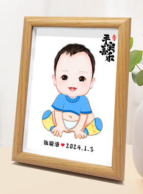 脐带胎发纪念婴儿脐带diy相框