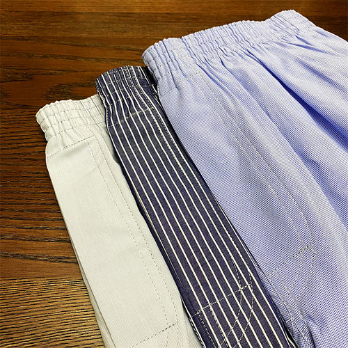 出口日本全棉内裤男士平角裤阿罗裤宽松大码薄款家居短裤开叉中腰 - 图0