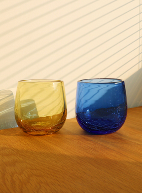 日式手工玻璃杯摆件创意圣诞节礼物送礼高颜值水杯茶杯餐厅蛋形杯