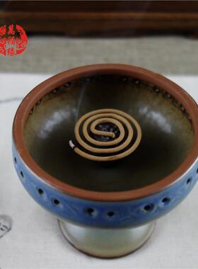 仿古博山炉陶瓷香薰炉紫砂沉香炉檀香炉盘香炉香道香篆线香卧香炉