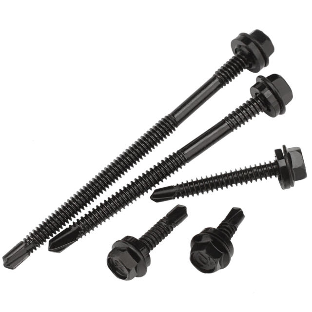 Self-drilling tail outer hexagonal screw color steel tile