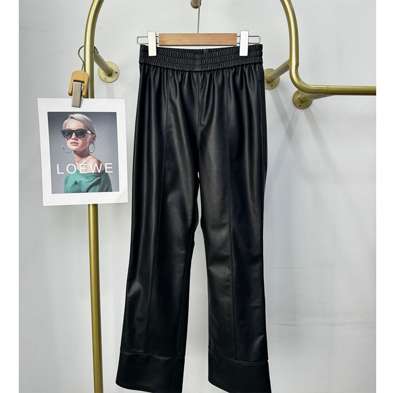 黑色法棍皮裤女春季新款大码高腰烟管直筒裤子小个子九分微喇裤,淘宝优惠券,粉丝福利购,淘宝优惠卷