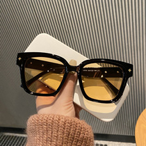 Cula Kinel Korea sunglasses female boarder online red driving large face against UV glasses male sunglasses