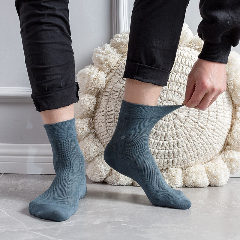 欧蒂爱男士薄款网眼超薄送夏中筒袜 欧蒂爱实地短袜/打底袜/丝袜/美腿袜