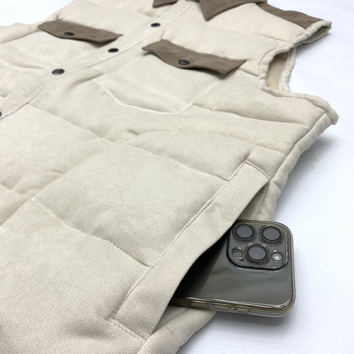 秋冬夹棉马甲男日系休闲百搭厚实保暖背心外套宽松拼接领马甲女,淘宝优惠券,粉丝福利购,淘宝优惠卷