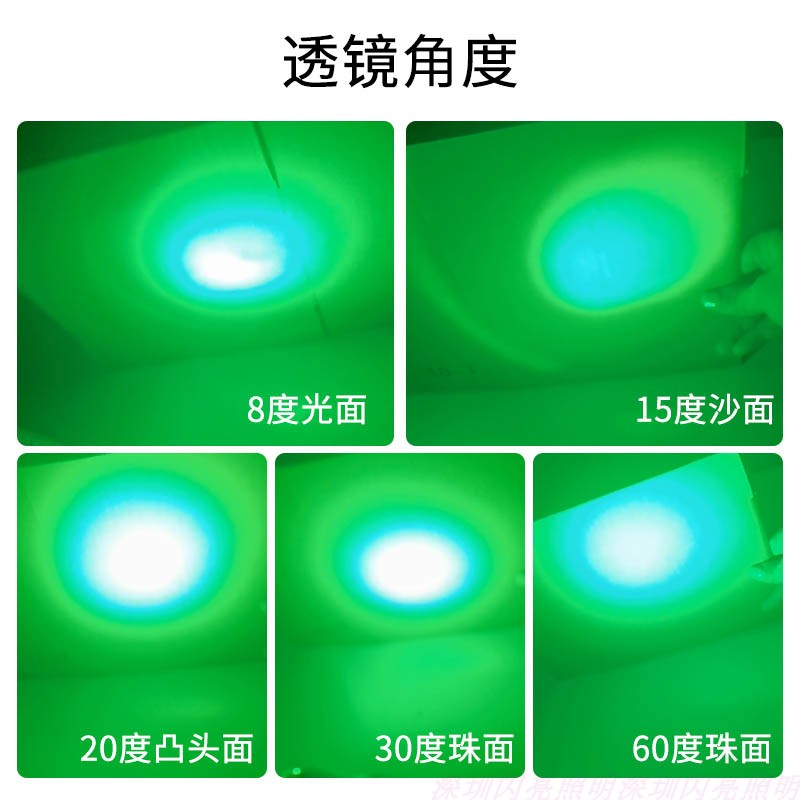 XML灯珠专用聚光亚克力透镜5050灯珠5mm芯片灯罩8度20度30 15cree - 图2