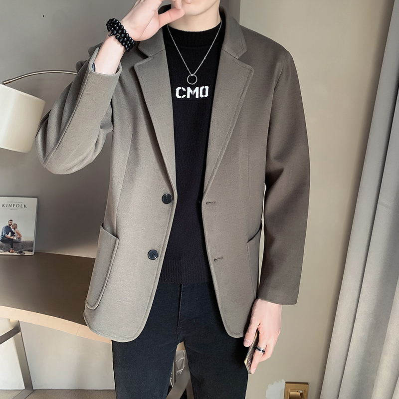 毛呢男2021秋冬新款季轻熟风小西服 brrb西服