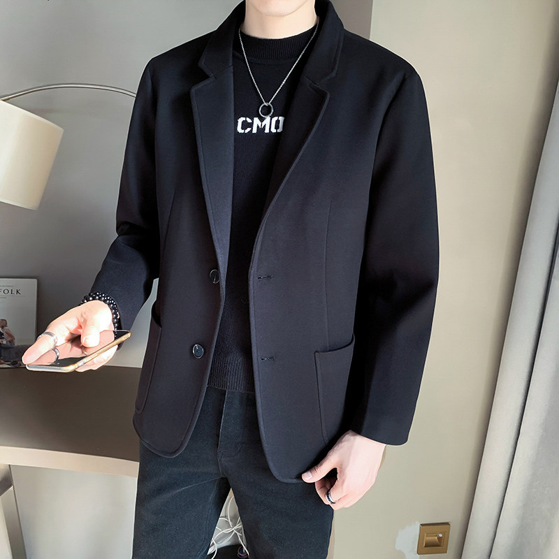 毛呢男2021秋冬新款季轻熟风小西服 brrb西服