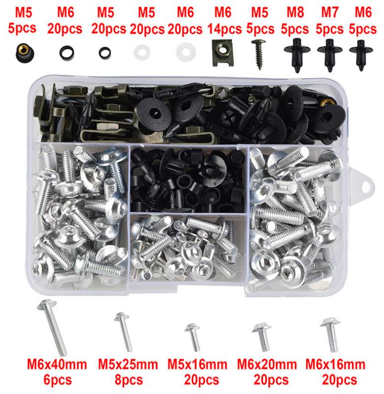 适用雅马哈R6 R3 R25 FZ1 FZ6全车外壳螺丝整流罩螺丝改装彩色螺-图0