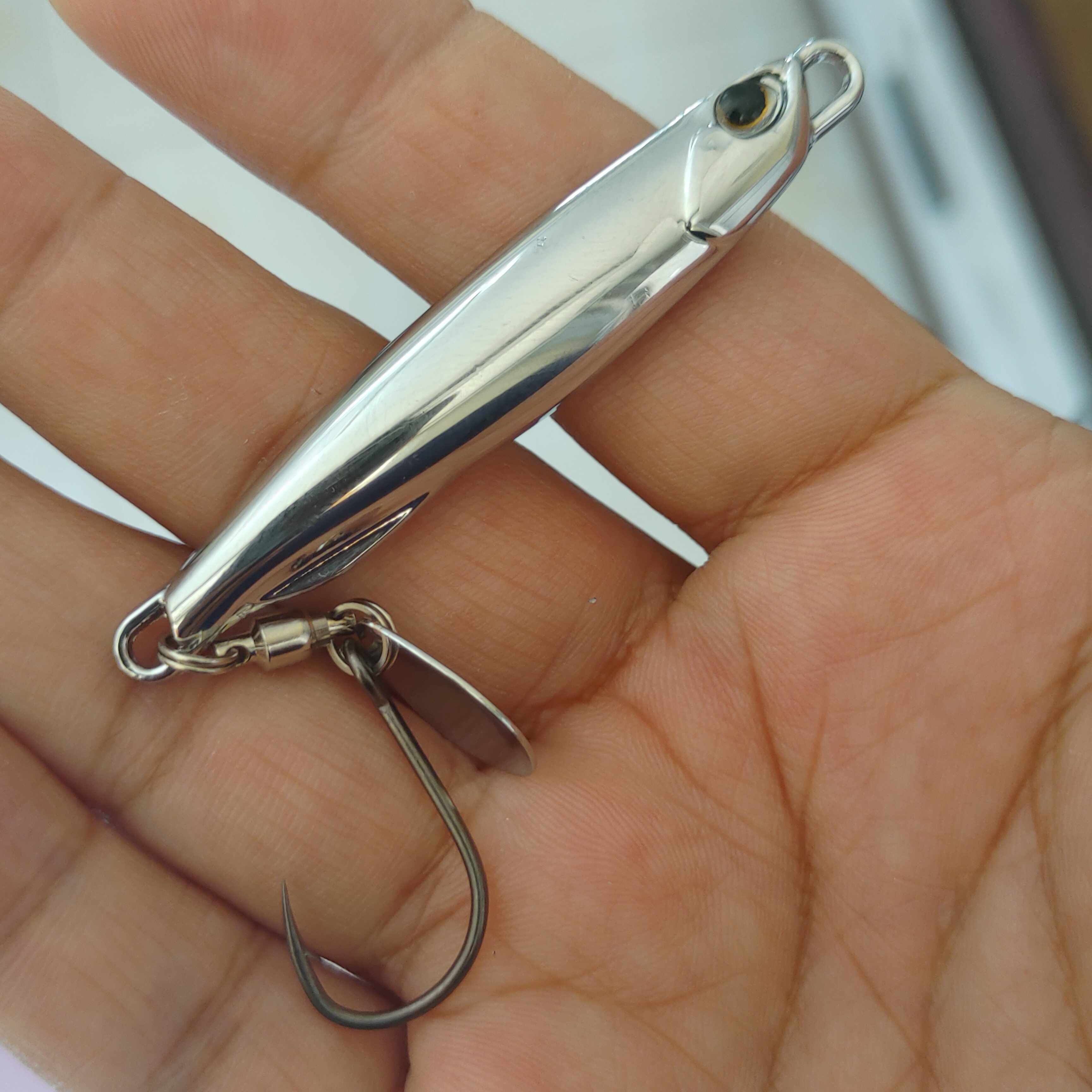 电镀鲅鱼马鲛铁板鲈鱼翘嘴淡海水船钓岸抛路亚饵旋转亮片单尾钩,淘宝优惠券,粉丝福利购,淘宝优惠卷