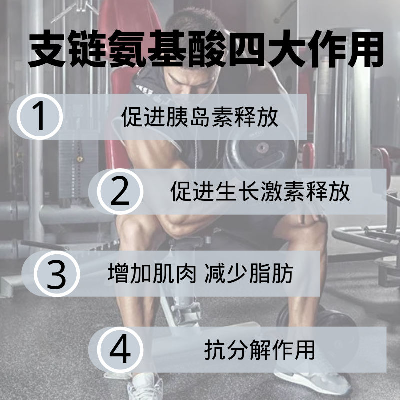 支链氨基酸粉100克bcaa原粉运动健身补剂增加蛋白质促进肌肉合成 - 图1