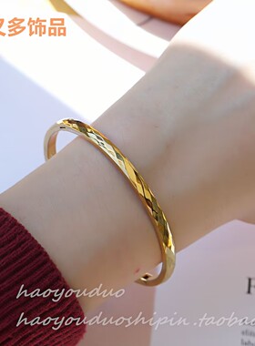 高颜值批花精致切面手环ins