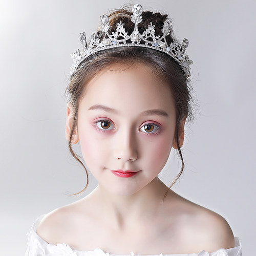 花童生日发饰品女童公主皇冠韩国超仙儿童王冠头饰女宝宝礼服发箍 - 图2