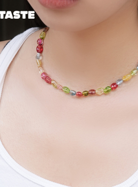 XTASTE 丹麦 ANNI LU 彩色玻璃珠项链毛衣链设计高级时尚精致女生