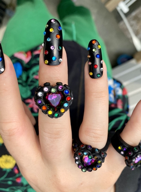 爱心戒指少女心RIICE甜酷