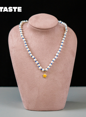 XTASTE 西班牙 WILHELMINA GARCIA 星星吊坠编织珍珠项链锁骨链