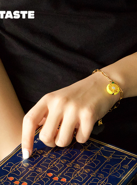 【限时7折】XTASTE 波兰 10Decoart切片柠檬吊坠链条手链复古设计