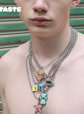 CHICHABOOM海豚方牌小吊坠项链