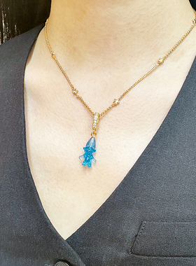 XTASTE 挪威 CRYSTAL HAZE糖果透明巨魔娃娃吊坠项链下单送素链