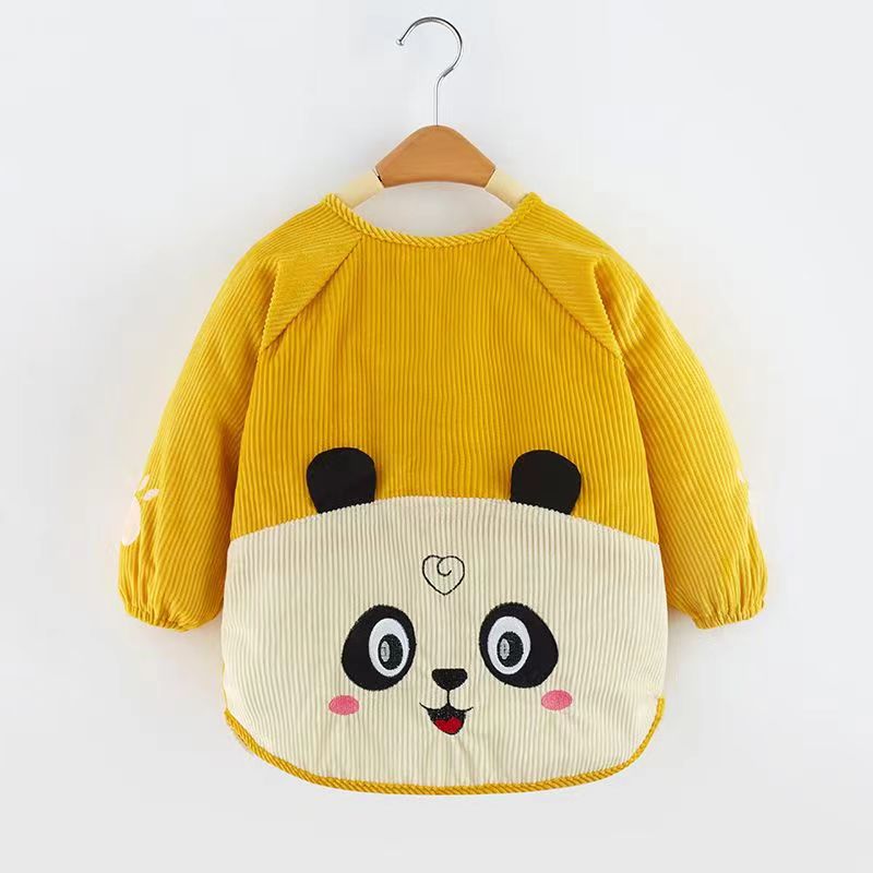 秋冬儿童罩衣宝宝防水防脏长袖围裙水晶绒反穿衣吃饭罩衫婴儿围兜,淘宝优惠券,粉丝福利购,淘宝优惠卷