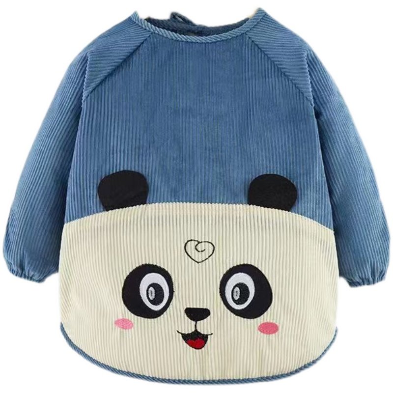 秋冬儿童罩衣宝宝防水防脏长袖围裙水晶绒反穿衣吃饭罩衫婴儿围兜,淘宝优惠券,粉丝福利购,淘宝优惠卷