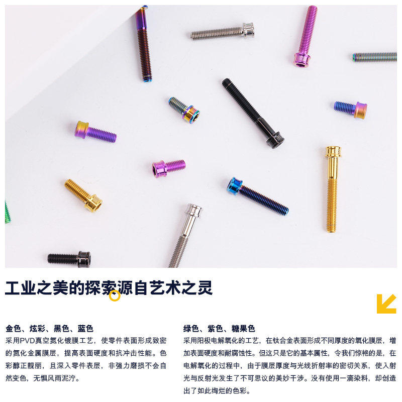 S-PARTS A2圆柱头M5x10/18/12/18mm 钛合金螺丝 超轻SL TI 斯坦 - 图3