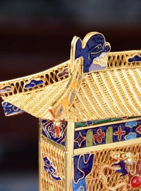 九龙壁北京特色脱胎掐丝景泰蓝