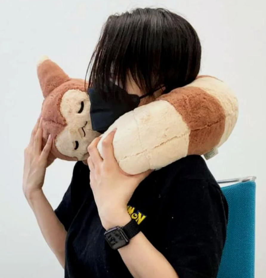 宝可梦可爱大尾立u型枕抱枕飞机睡觉脖子支撑脊椎部u形旅行护颈,淘宝优惠券,粉丝福利购,淘宝优惠卷