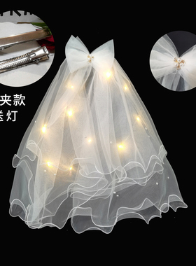月下相恋皇冠头纱新品