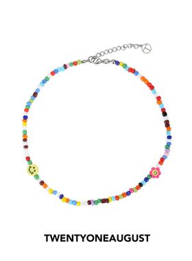 彩珠项链韩国品牌明星同款