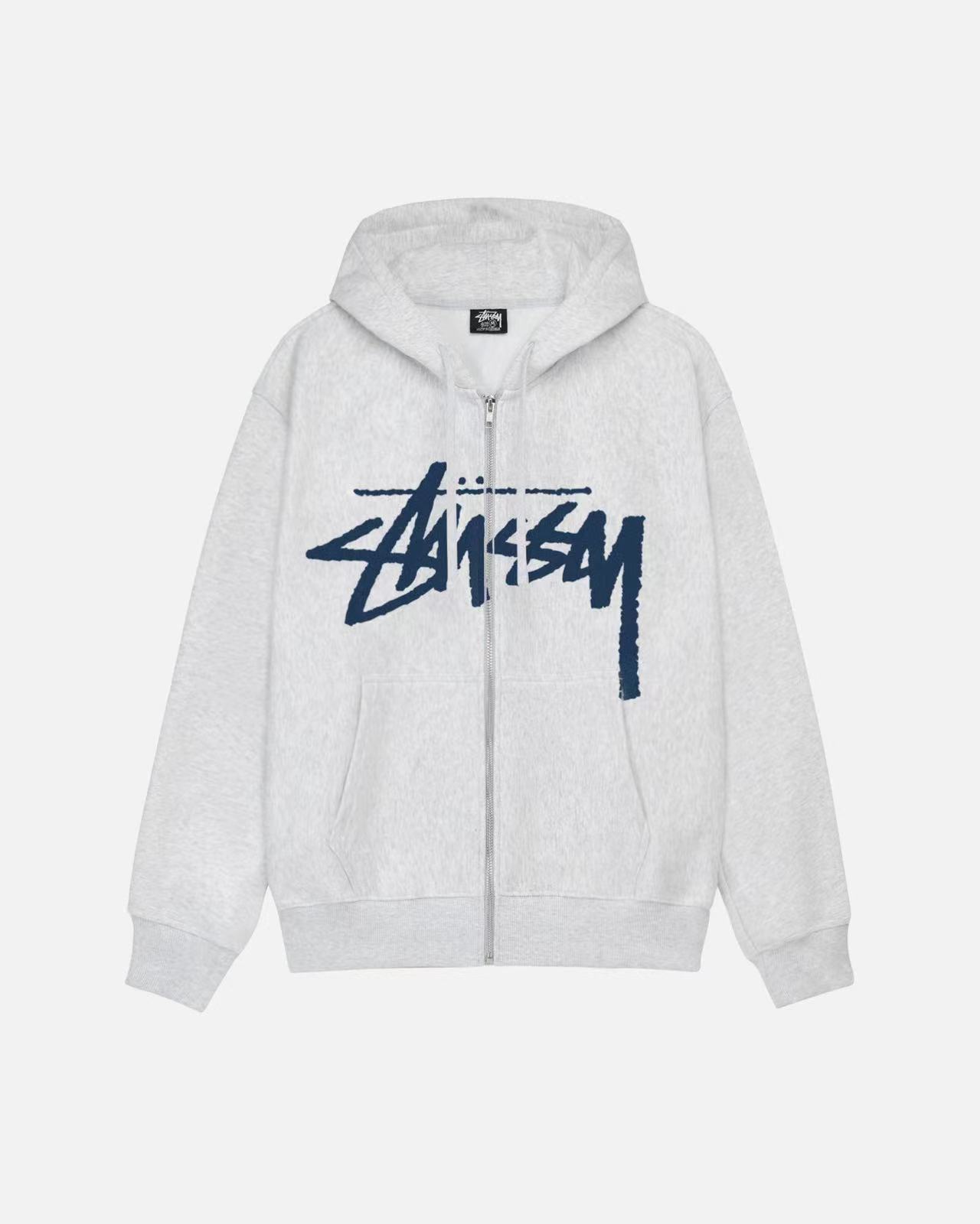 代购日本Stussy STOCK ZIP HOODIE拉链连帽卫衣帽衫男女款24ss - 图3