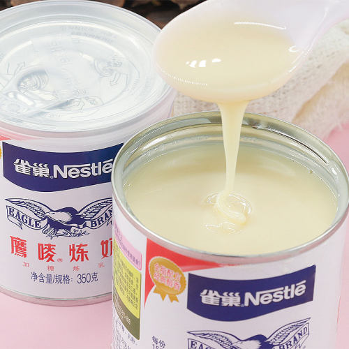 雀巢炼乳鹰唛炼奶半箱350g*24罐甜品蛋糕面包烘焙奶茶店商用包邮-图0