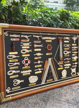 绳结装饰画墙体工艺房间画框壁饰酒店文艺挂画背景墙装饰民宿牢固