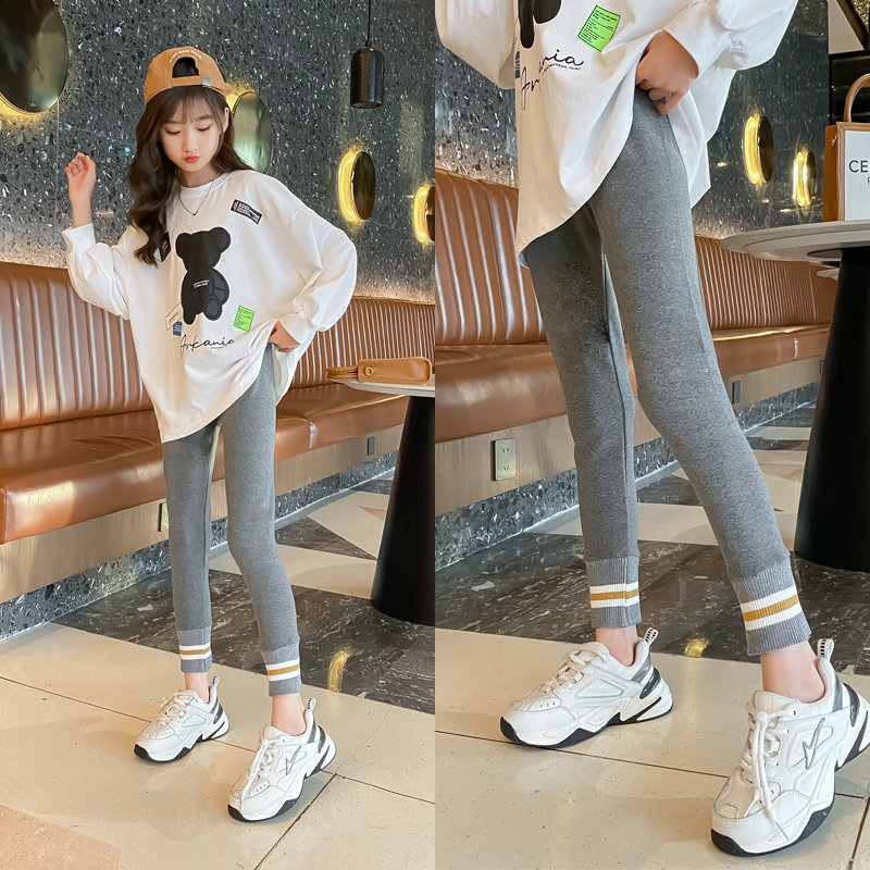 女童纯棉打底裤春秋薄款中大童百搭洋气裤子儿童外穿弹力修身长裤,淘宝优惠券,粉丝福利购,淘宝优惠卷