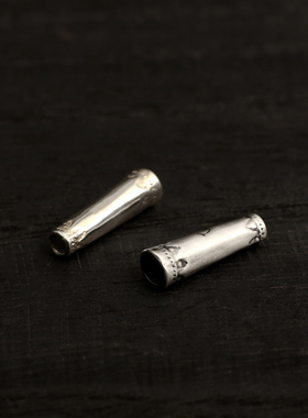 larrysmith925纯银手工银管珠