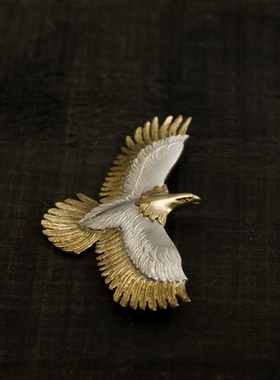 三沐高桥吾郎风格Horizon Blue 老鹰吊坠925纯银挂件手工个性银饰