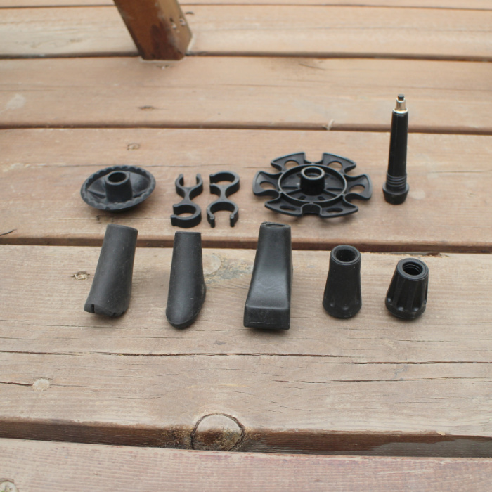 满9.9元包邮登山杖配件 健走杖仗尖保护套雪托泥托仗尖双仗连接环