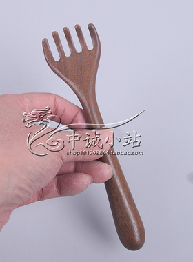 檀木梳子头部按摩器打磨光滑
