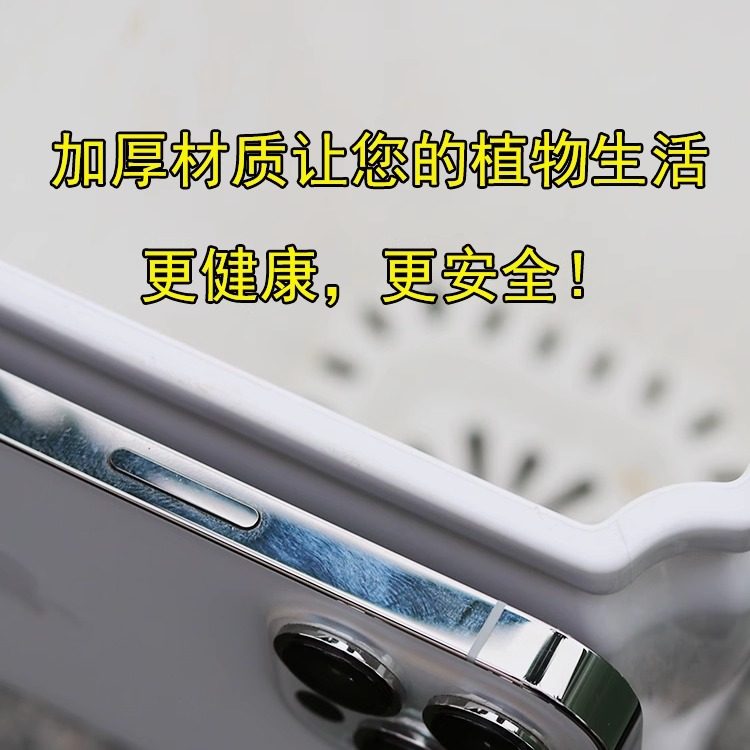 中式古典塑料仿瓷兰花盆仿青瓷蝴蝶兰花盆桌面高脚透气花瓶送托盘,淘宝优惠券,粉丝福利购,淘宝优惠卷