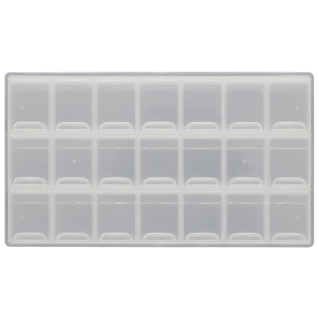 Transparent multi-grid storage box 28 cubicles and 21 cubicles