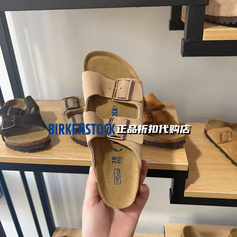 正品BIRKENSTOCK勃肯鞋Arizona夏季软木软底博肯日系百搭男女拖鞋 - 图3