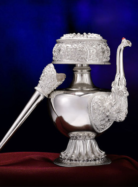 藏式贲巴壶S999纯银民族风文巴