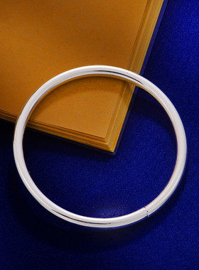 情侣实心手镯藏式民族风S999纯银