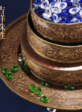 尼泊尔手工雕花加厚款底盘15cm